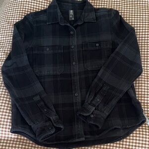 Mountain Hardwear Black/Gray Plaid Shirt